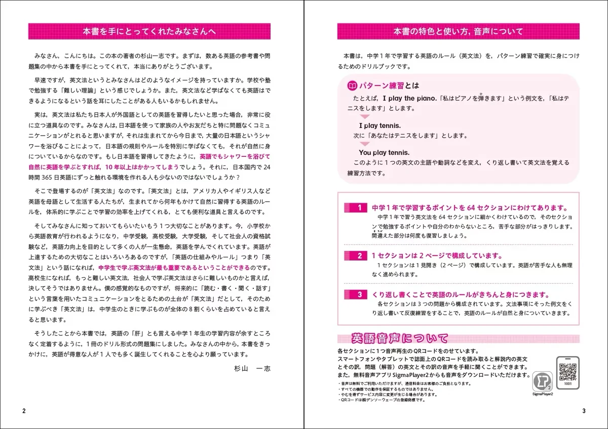 英文法パターンドリルの中身