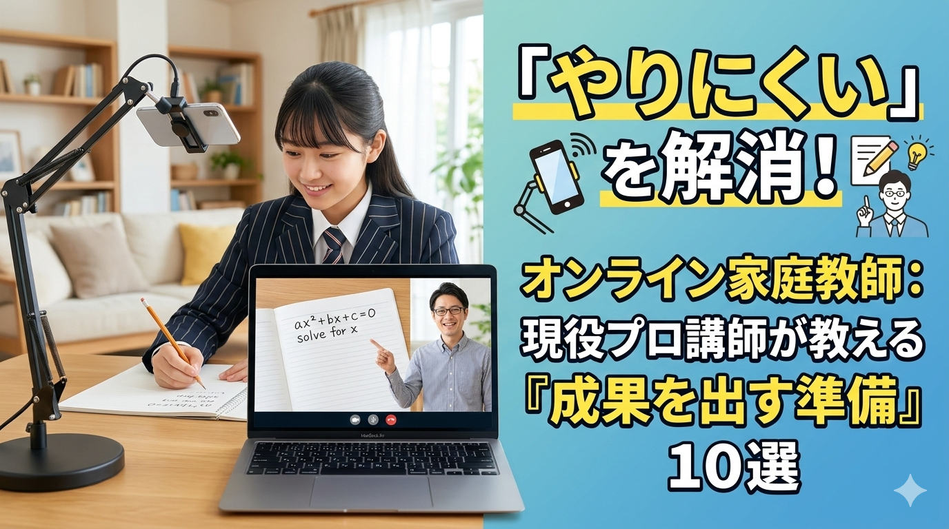 オンライン家庭教師はやりにくい？プロが答えるQ&A10選