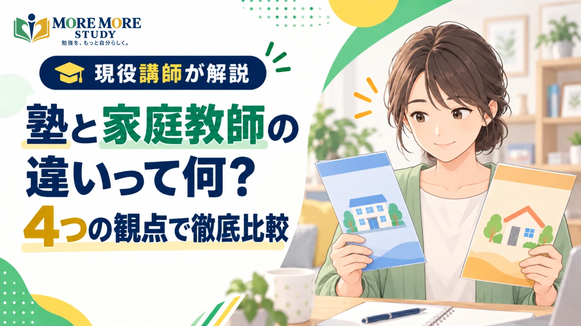 塾と家庭教師の違いって何？4つの観点で現役講師が比較してみた