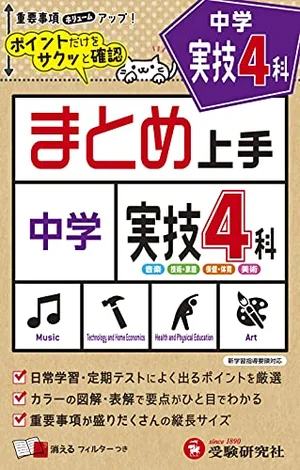『中学 まとめ上手 実技4科』の書影